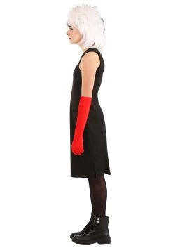 Cruella De Vil Coat Costume For Teens From Disney's 101 Dalmatians -Halloween Costume Shop tween cruella de vil costume alt 10