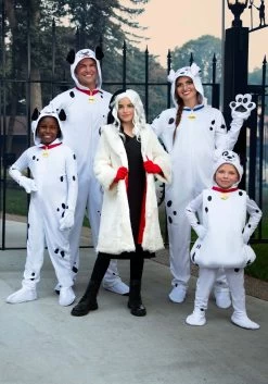 Cruella De Vil Coat Costume For Teens From Disney's 101 Dalmatians -Halloween Costume Shop tween cruella de vil costume alt 2
