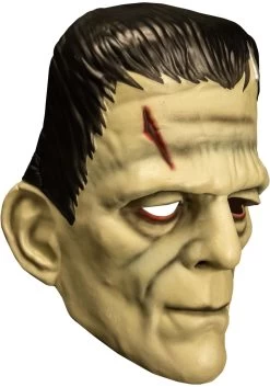 TRICK OR TREAT STUDIOS Universal Studios Frankenstein Vacuform Mask For Adults -Halloween Costume Shop universal studios frankenstein vacuform mask alt 2
