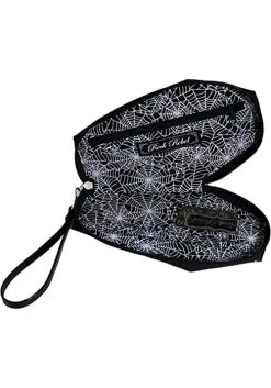 We Belong Dead Glittery Faux Patent Coffin Wallet -Halloween Costume Shop we belong dead glitter patent coffin wallet alt 2