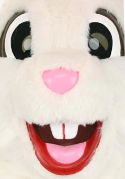 Adult Easter Bunny Mascot Costume 11 Adult Easter Bunny Mascot Costume -Halloween Costume Shop white easter bunny mascot costume alt 4