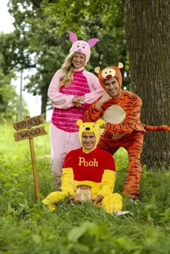 Adult Deluxe Winnie The Pooh Piglet Costume -Halloween Costume Shop winnie the pooh piglet deluxe adult costume alt 7