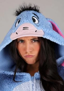 Winnie The Pooh Women's Eeyore Union Suit Costume -Halloween Costume Shop winnie the pooh womens eeyore union suit costume alt 1