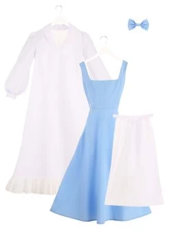 Belle Blue Dress Costume For Women From Disney's Beauty And The Beast -Halloween Costume Shop womens beauty and the beast belle blue dress alt 1