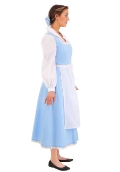 Belle Blue Dress Costume For Women From Disney's Beauty And The Beast -Halloween Costume Shop womens beauty and the beast belle blue dress alt 10