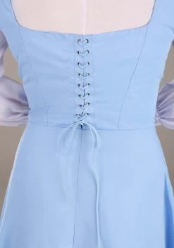 Belle Blue Dress Costume For Women From Disney's Beauty And The Beast -Halloween Costume Shop womens beauty and the beast belle blue dress alt 6