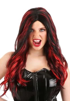 New Arrival 17 Black And Red Vampire Wig For Women