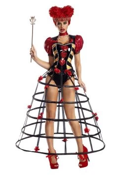 Women's Caged Heart Queen Costume