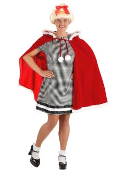 Dr. Seuss Cindy Lou Who Costume Dress For Women 13 Dr. Seuss Cindy Lou Who Costume Dress For Women -Halloween Costume Shop womens christmas girl costume alt 2