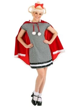 Dr. Seuss Cindy Lou Who Costume Dress For Women 16 Dr. Seuss Cindy Lou Who Costume Dress For Women -Halloween Costume Shop womens christmas girl costume alt 5
