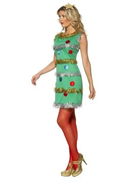 Smiffys Women's Christmas Tree Dress Costume 7 Smiffys Women's Christmas Tree Dress Costume -Halloween Costume Shop womens christmas tree costume dress 1