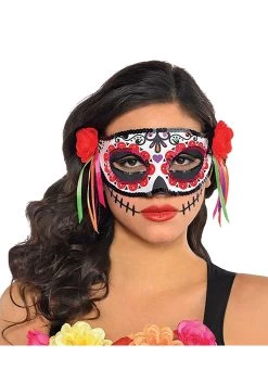 AMSCAN Womens Day Of The Dead Mask