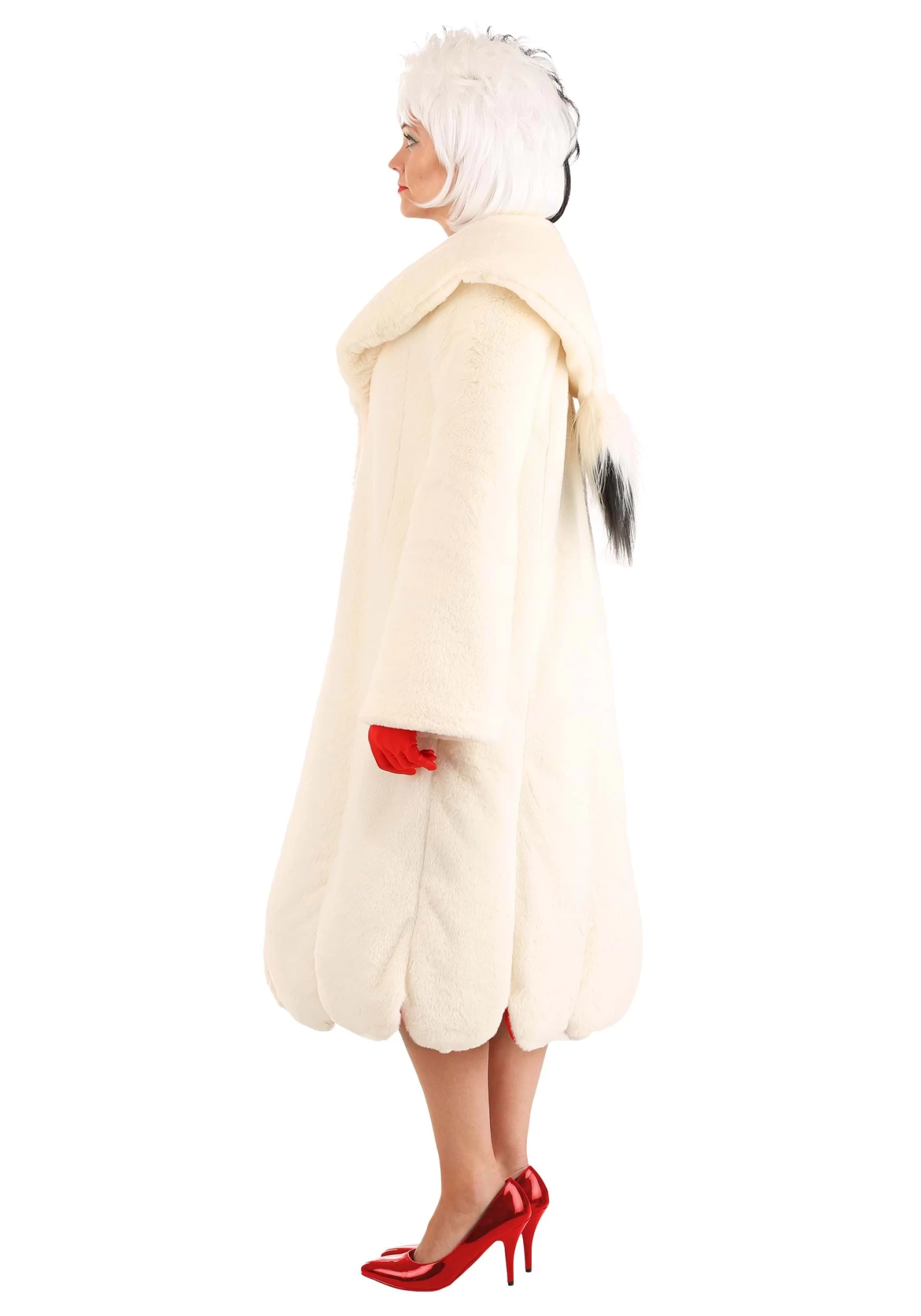 Cruella De Vil Coat Costume For Women From Disney's 101 Dalmatians 9 Cruella De Vil Coat Costume For Women From Disney's 101 Dalmatians - Image 7
