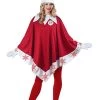 Fun World Elf On The Shelf Poncho Costume For Women -Halloween Costume Shop womens elf on the shelf poncho costume