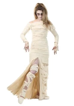 Women's Full Length Mummy Costume -Halloween Costume Shop womens full length mummy alt 3 1
