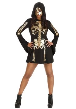 New Arrival 19 Women's Gilded Skeleton Costume Dress