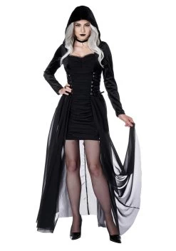 Gothic Hooded Costume Dress For Women