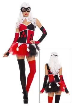 MUSIC LEGS Women's Harley Jester Costume