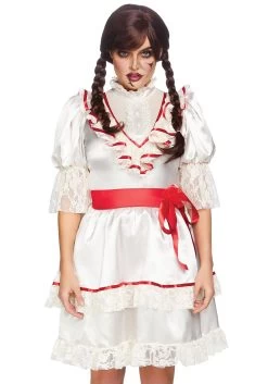 LEG AVENUE Haunted Doll Dress Costume For Women 7 LEG AVENUE Haunted Doll Dress Costume For Women -Halloween Costume Shop womens haunted doll dress costume alt 2