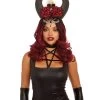 Dreamgirl Horn & Skull Women's Headpiece -Halloween Costume Shop womens horn skull headpiece