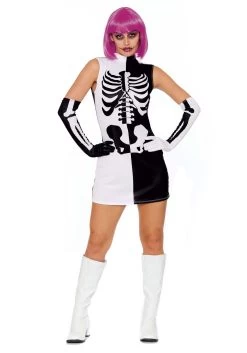 Dreamgirl Women's Sexy Parti-Skeleton Costume Dress