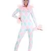 Pastel Women's Diamond Clown Costume