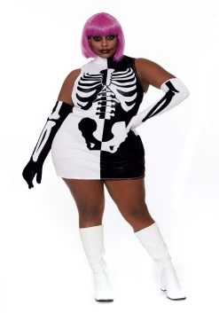 Dreamgirl Plus Size Parti-Skeleton Costume For Women