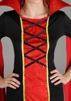 Women's Plus Size Queen Vampire Costume Dress -Halloween Costume Shop womens plus queen vampire costume alt 2