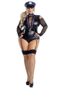 Plus Size Bonded Cop Women's Costume