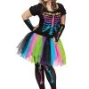 Fun World Women's Funky Punky Bones Plus Size Costume
