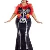 Plus Size Women's Glamour Muerta Day Of The Dead Costume -Halloween Costume Shop womens plus size glamour muerta day of the dead costume