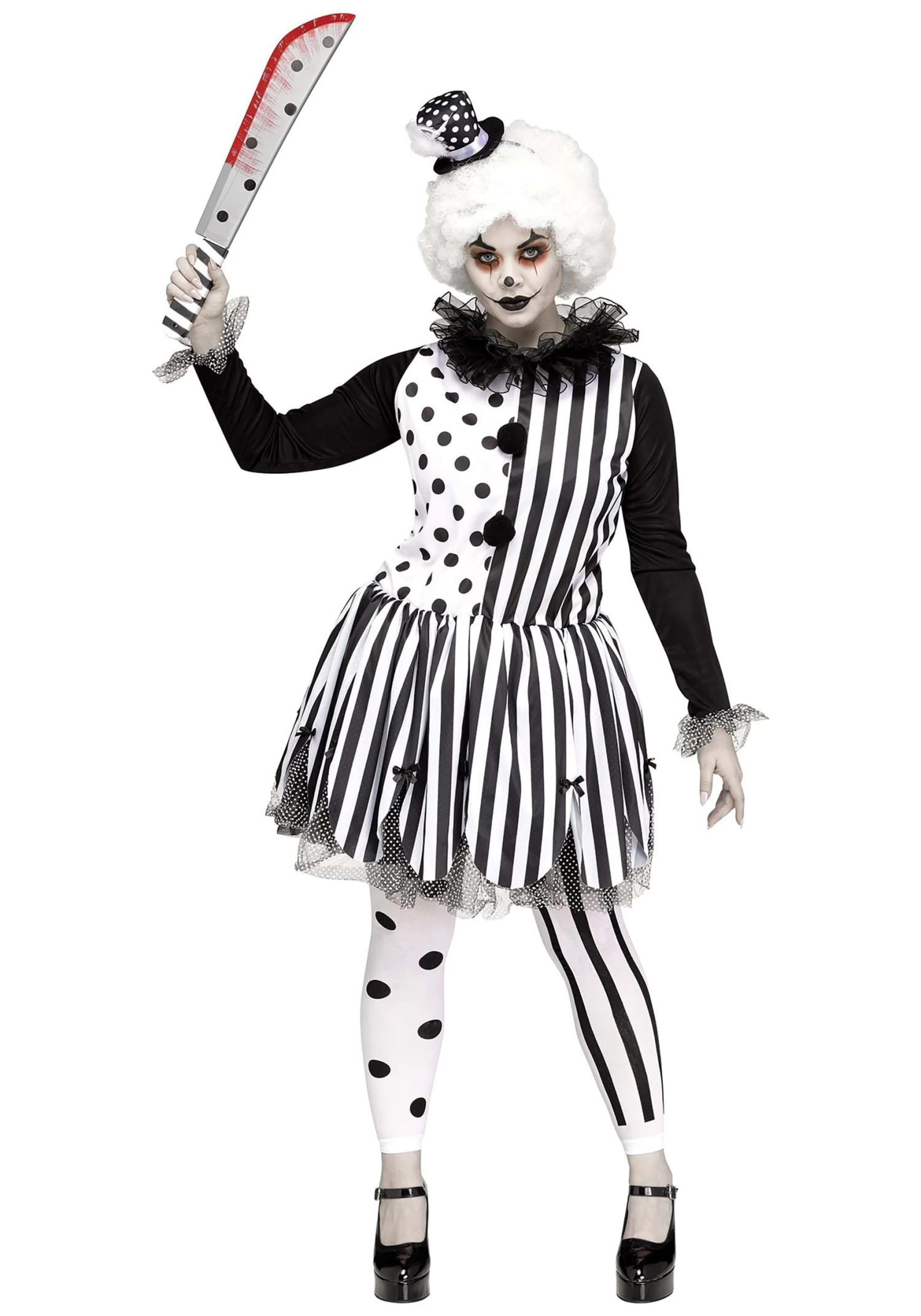 Fun World Women's Killer Clown Plus Size Costume 3 Fun World Women's Killer Clown Plus Size Costume