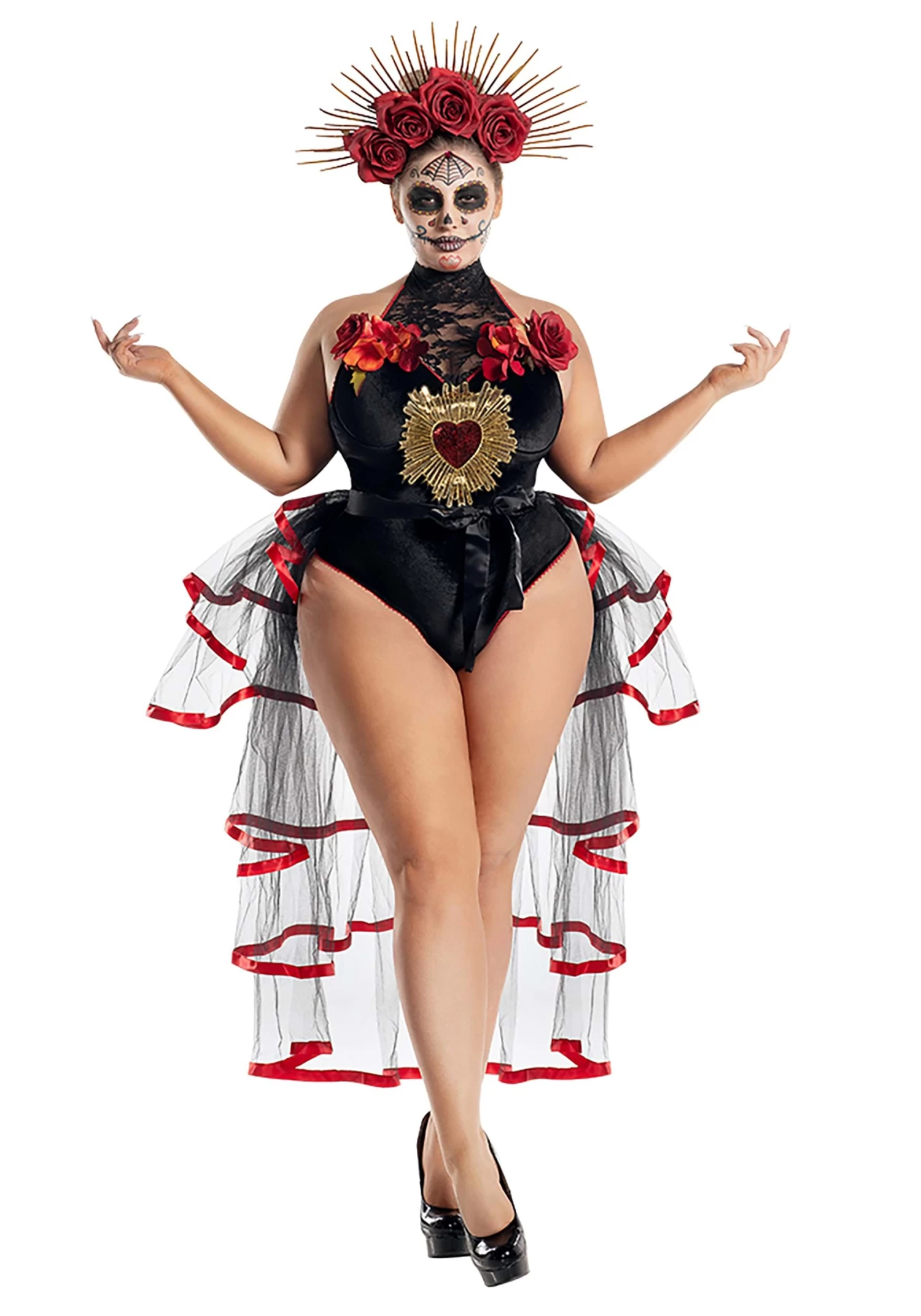 Women's Plus Size La Muerta Costume 3 Women's Plus Size La Muerta Costume