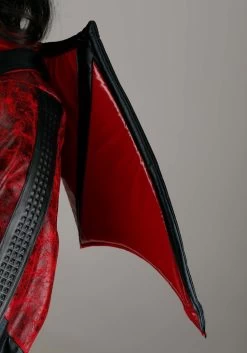 Plus Size Leather Devil Costume For Women -Halloween Costume Shop womens plus size leather devil costume alt 4