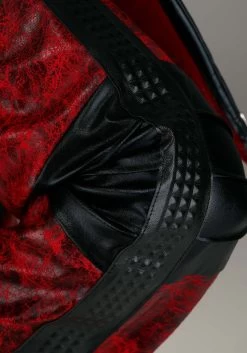 Plus Size Leather Devil Costume For Women -Halloween Costume Shop womens plus size leather devil costume alt 5