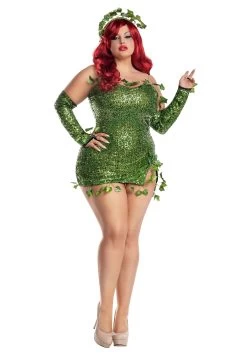 Plus Size Poisonous Villain Women's Costume