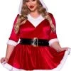 LEG AVENUE Plus Size Sexy Sassy Mrs Claus Women's Costume -Halloween Costume Shop womens plus size sassy mrs claus costume