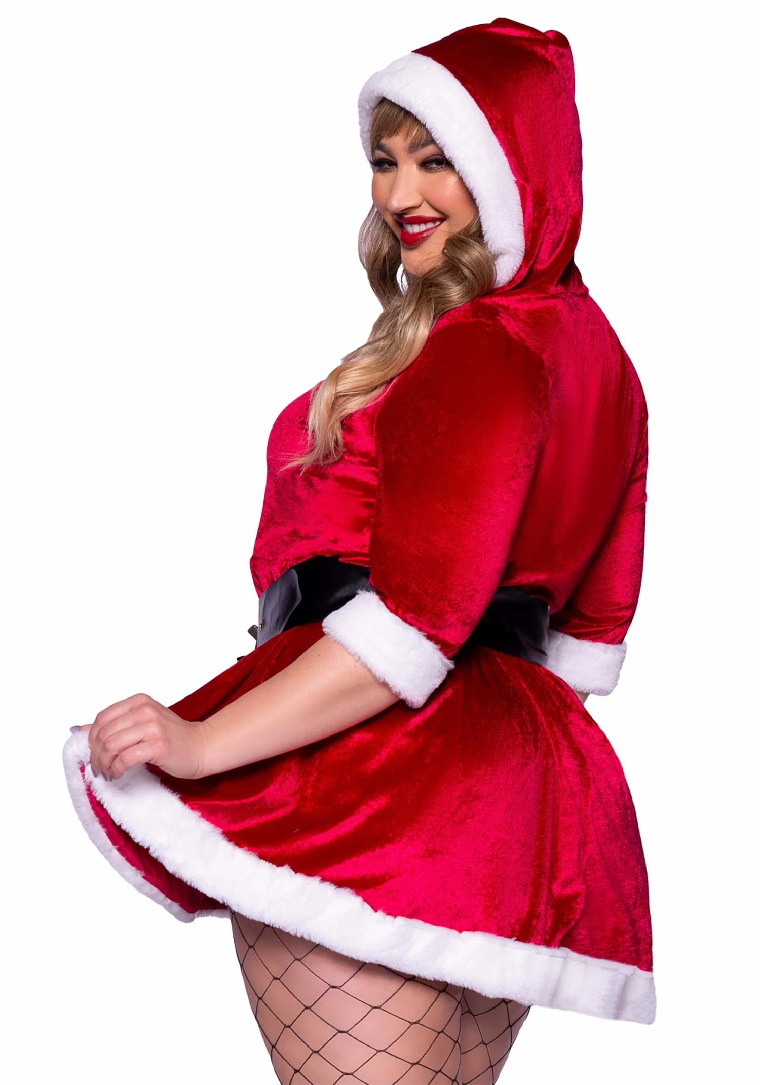 LEG AVENUE Plus Size Sexy Sassy Mrs Claus Women's Costume 4 LEG AVENUE Plus Size Sexy Sassy Mrs Claus Women's Costume - Image 2