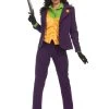 Deluxe Women's Joker Costume -Halloween Costume Shop womens premium joker costume