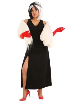 Cruella De Vil Stole Costume For Women From Disney’s 101 Dalmatians 24 Cruella De Vil Stole Costume For Women From Disney’s 101 Dalmatians -Halloween Costume Shop womens prestige cruella de vil stole costume alt 14