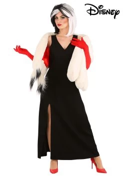Cruella De Vil Stole Costume For Women From Disney’s 101 Dalmatians 20 Cruella De Vil Stole Costume For Women From Disney’s 101 Dalmatians -Halloween Costume Shop womens prestige cruella de vil stole costume alt 3