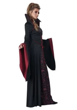 Royal Vampire Costume For Women -Halloween Costume Shop womens royal vampire costume alt 4