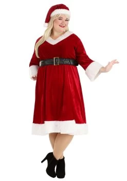 Women's Plus Size Santa Claus Sweetie Costume -Halloween Costume Shop womens santa claus sweetie plus size costume alt 4