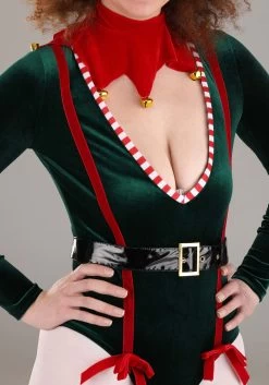 Women's Sexy Santa Elf Costume -Halloween Costume Shop womens sexy santa elf costume alt 4