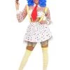 Sheer Clown Costume For Women -Halloween Costume Shop womens sheer clown costume
