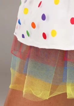 Sheer Clown Costume For Women -Halloween Costume Shop womens sheer clown costume alt 4