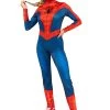 JAZWARES Classic Spider-Man Costume For Women -Halloween Costume Shop womens spider man classic costume