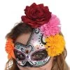 AMSCAN Womens Sugar Skull Mask -Halloween Costume Shop womens sugar skull mask