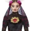 Smiffys Day Of The Dead Women's Sunburst Headband Costume Accessory -Halloween Costume Shop womens sunburst day of the dead headband
