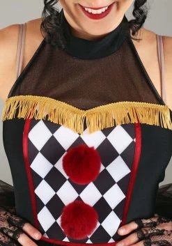 Twisted Clown Costume For Women -Halloween Costume Shop womens twisted clown costume alt 2